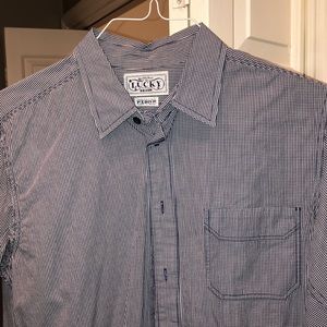 Lucky Brand Blue Checked Button Down